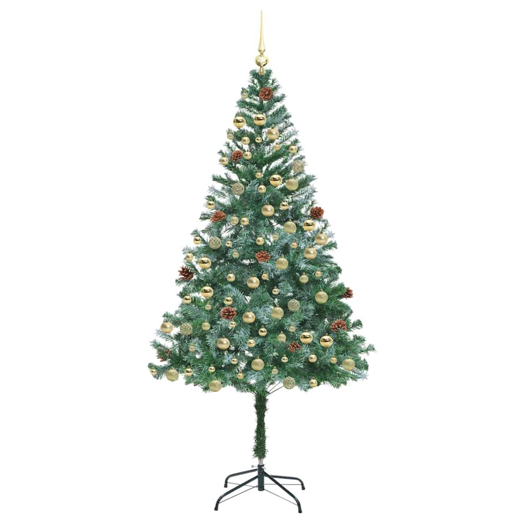 Künstlicher Weihnachtsbaum Grün 180 Cm Pvc Und Stahl