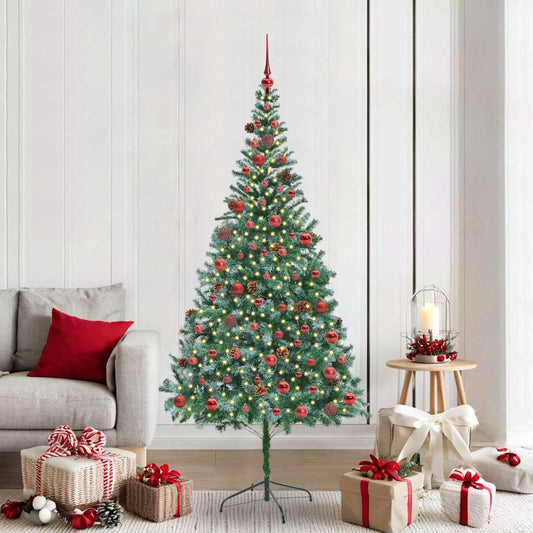 Künstlicher Weihnachtsbaum Grün 210 Cm Pvc Und Stahl