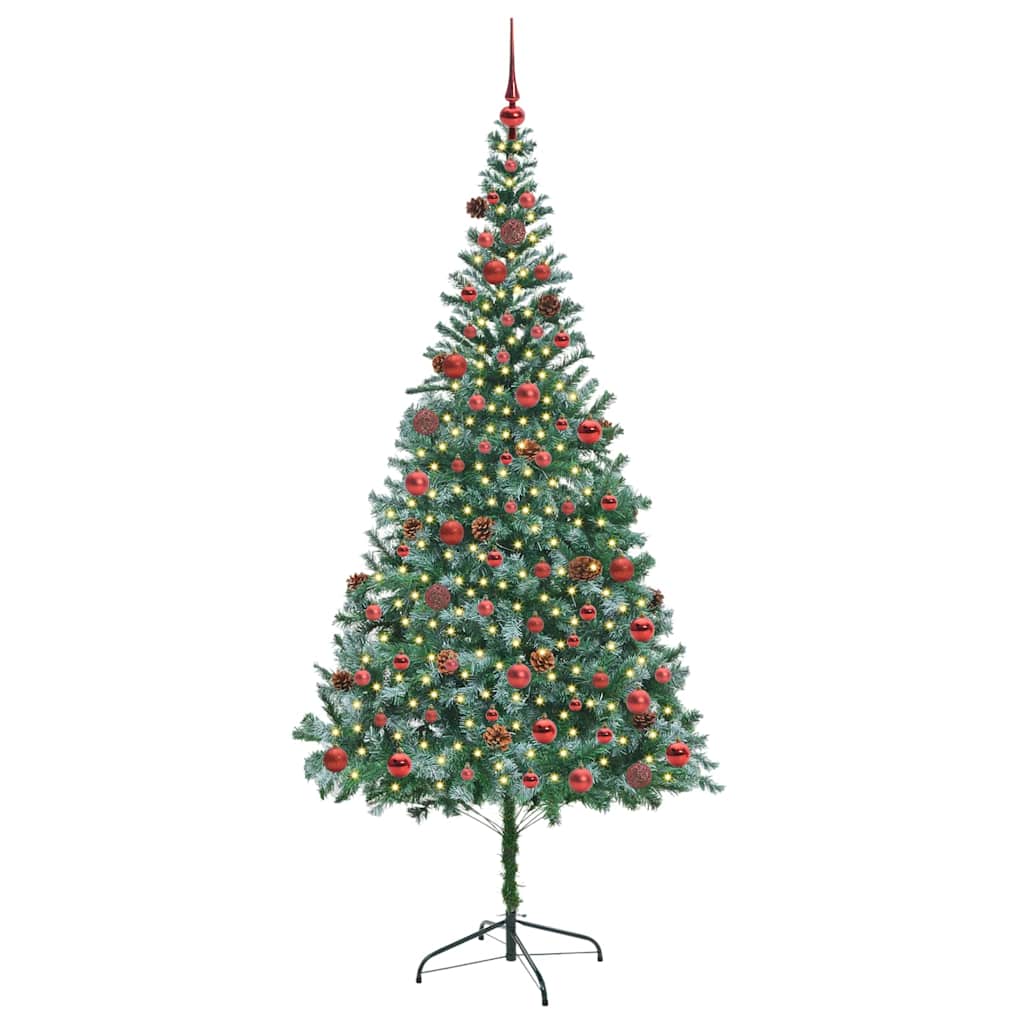 Künstlicher Weihnachtsbaum Grün 210 Cm Pvc Und Stahl