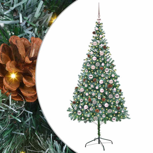 Künstlicher Weihnachtsbaum Grün 210 Cm Pvc Und Stahl