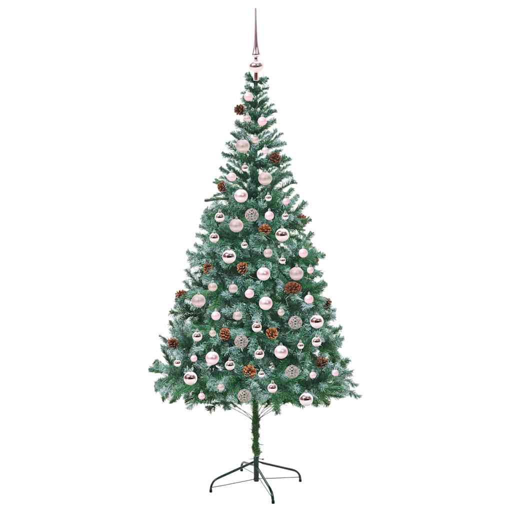 Künstlicher Weihnachtsbaum Grün 210 Cm Pvc Und Stahl