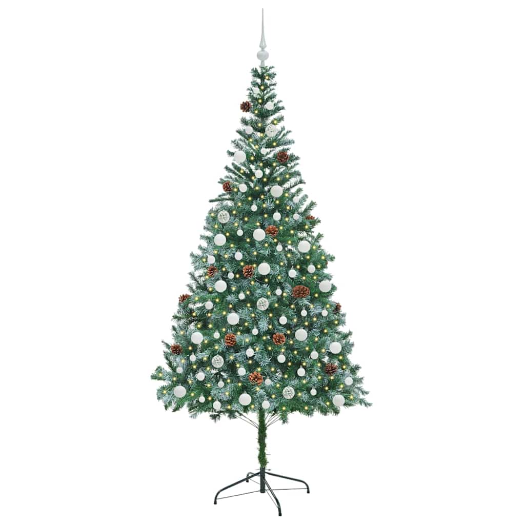 Künstlicher Weihnachtsbaum Grün 210 Cm Pvc Und Stahl