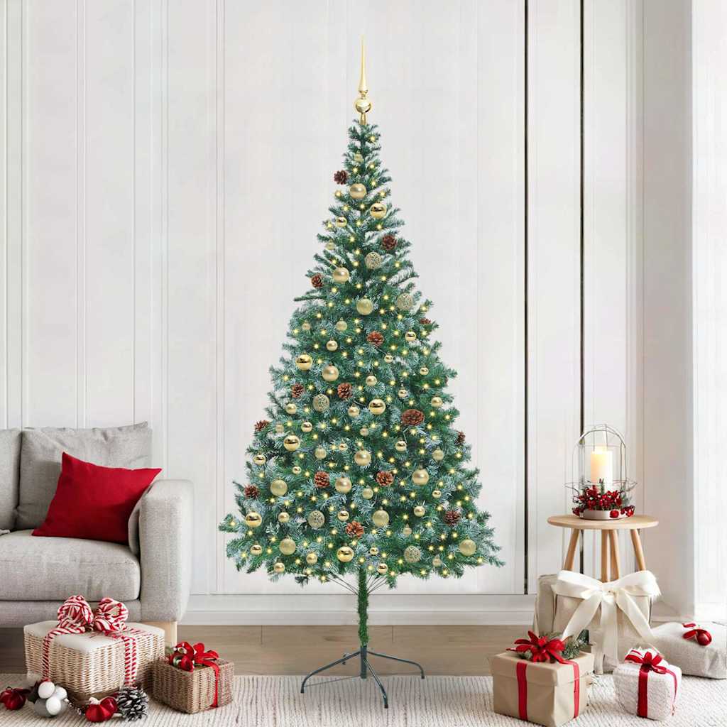 Künstlicher Weihnachtsbaum Grün 210 Cm Pvc Und Stahl