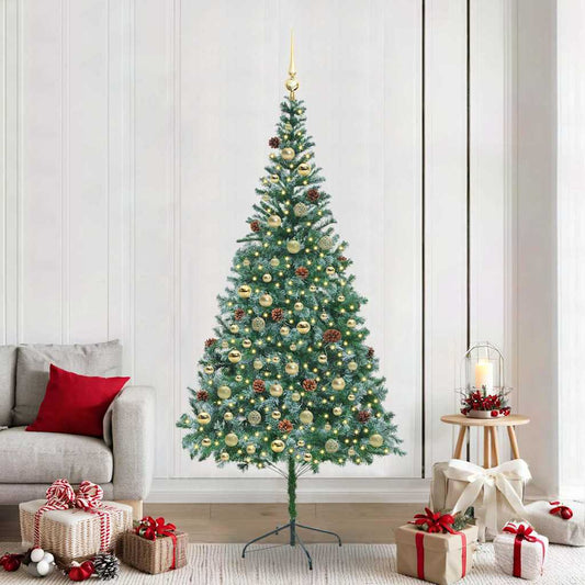 Künstlicher Weihnachtsbaum Grün 210 Cm Pvc Und Stahl