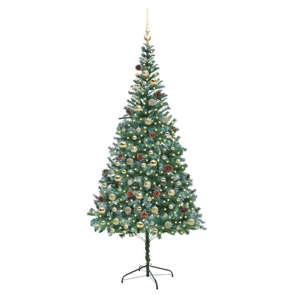 Künstlicher Weihnachtsbaum Grün 210 Cm Pvc Und Stahl
