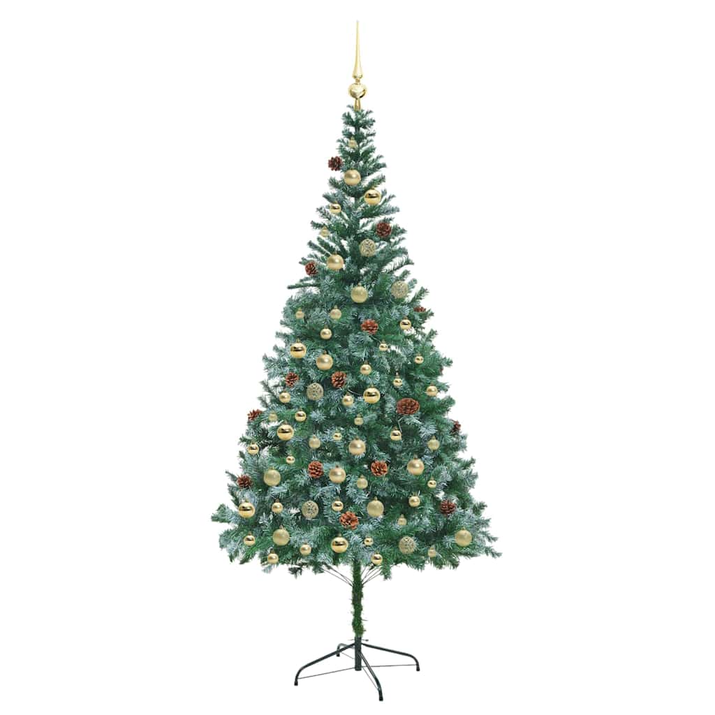 Künstlicher Weihnachtsbaum Grün 210 Cm Pvc Und Stahl
