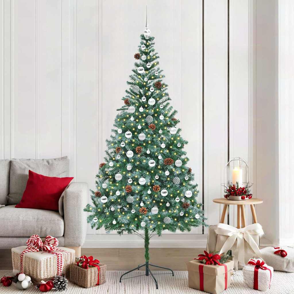 Künstlicher Weihnachtsbaum Grün 210 Cm Pvc Und Stahl