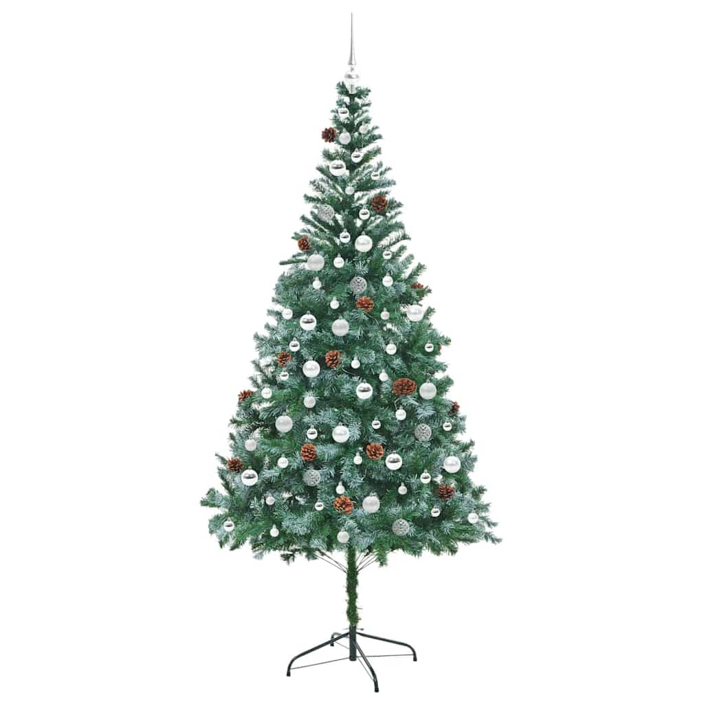 Künstlicher Weihnachtsbaum Grün 210 Cm Pvc Und Stahl