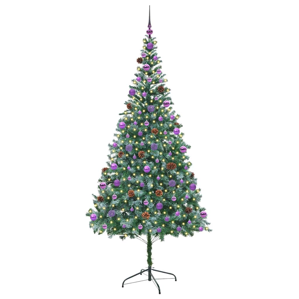 Künstlicher Weihnachtsbaum Grün 210 Cm Pvc Und Stahl