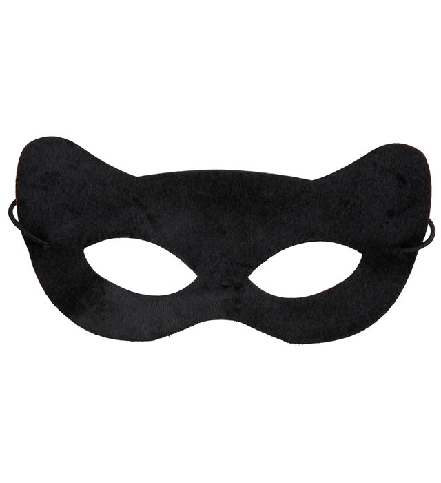 Schwarze Katzaugen-Maske für Fasnacht und Karneval