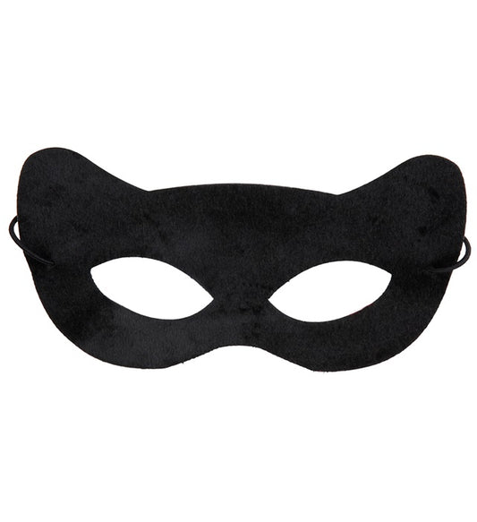 Schwarze Katzaugen-Maske für Fasnacht und Karneval