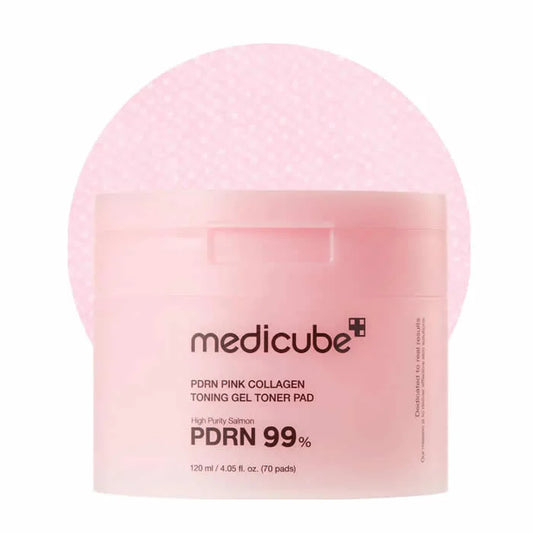 MEDICUBE MEDICUBE PDRN Pink Collagen Toning Gel Toner 70 Pads Gesichtswasser Pads Kosmetik