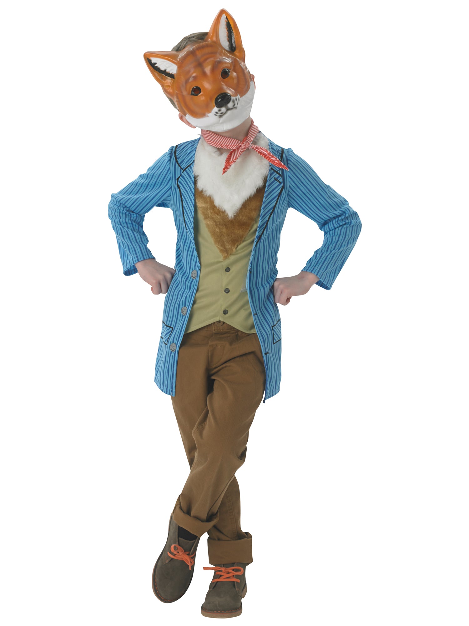 Rubies Fuchs Kinderkostüm für Jungen mit Jacke, Halstuch und Maske