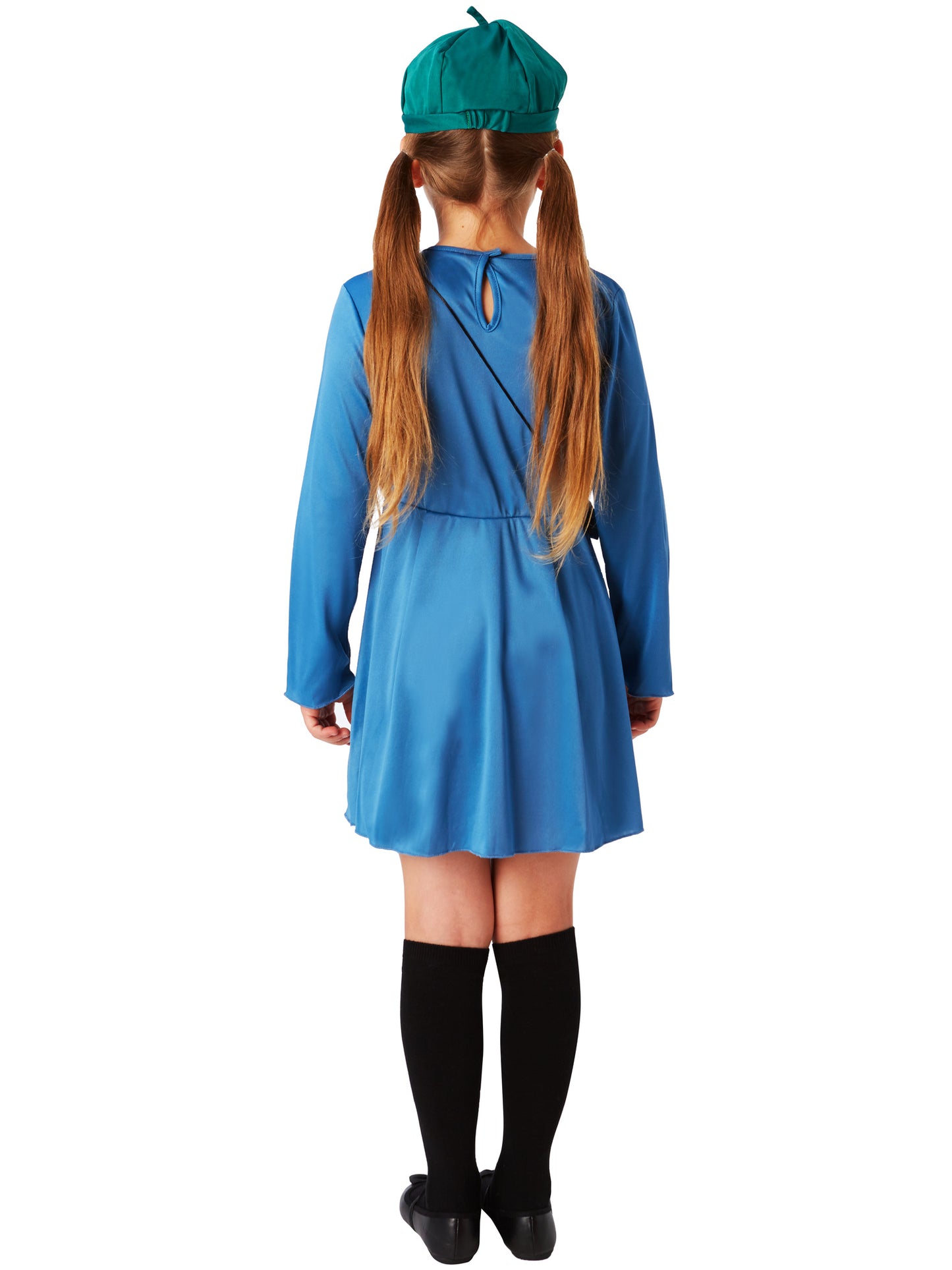 Rubies Evacuee Kinderkostüm für Mädchen mit Mantel, Kleid-Imitat und Hut – Detailansicht