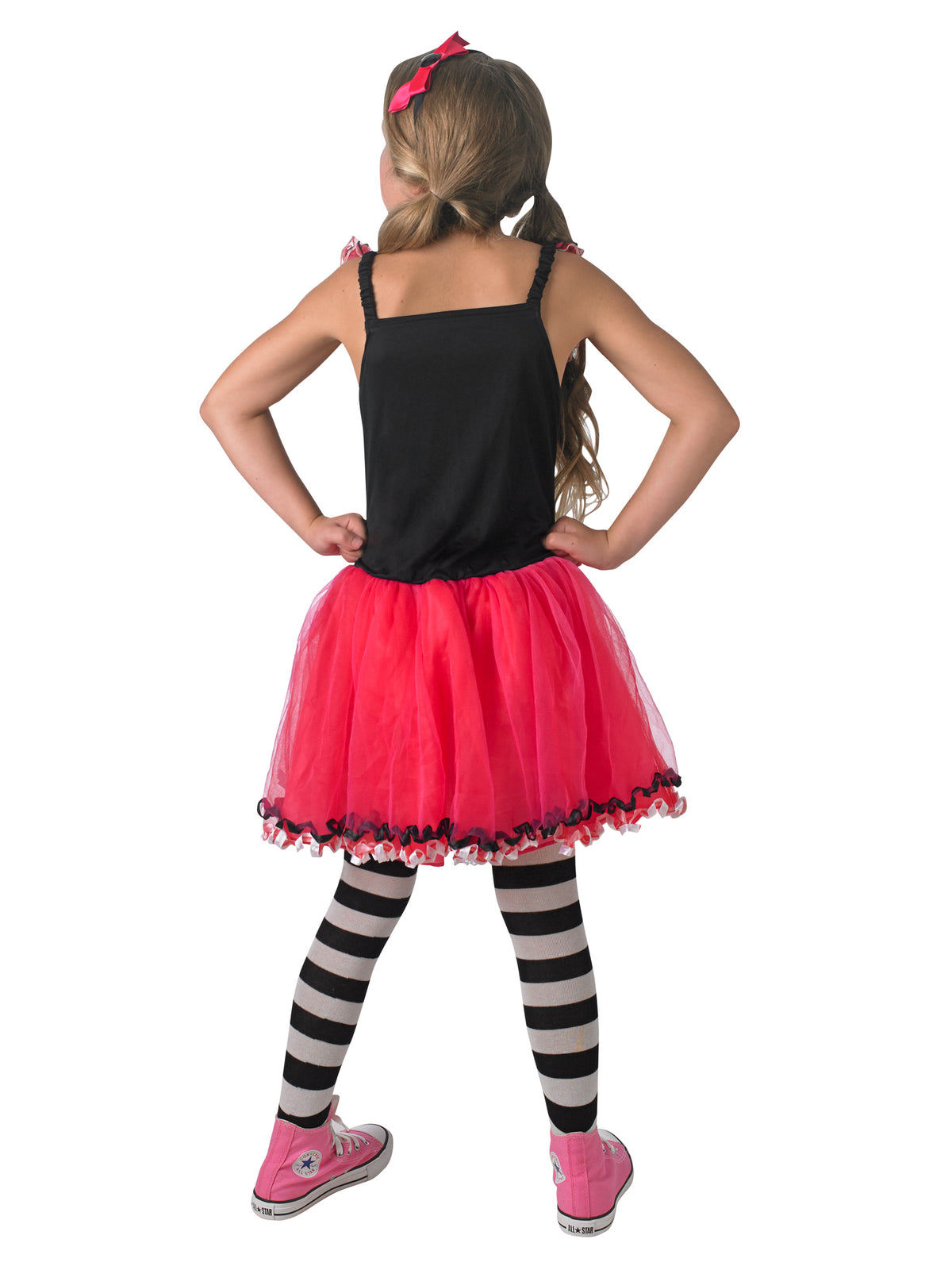 Rubies Skelett-Kinderkostüm mit Tutu-Kleid und Haarreif – Detailansicht