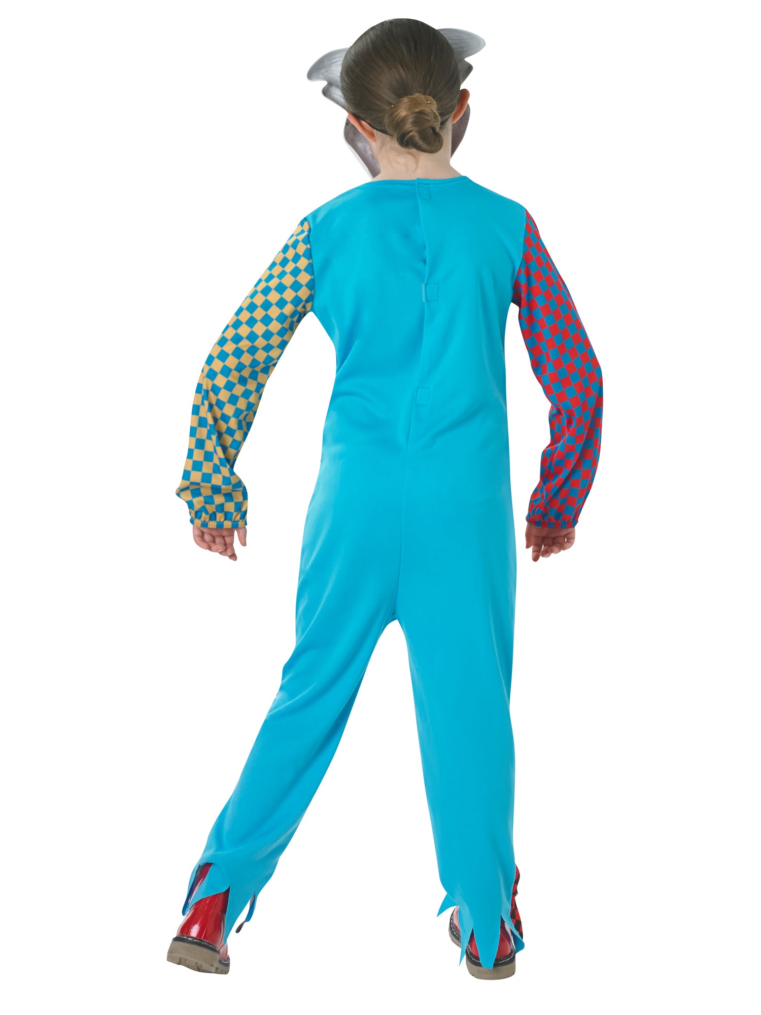 Rubies Scary Clown Kinderkostüm für Jungen mit Overall und Maske – Detailansicht