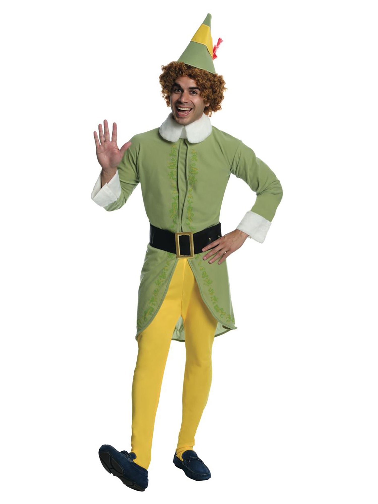 Rubies Buddy the Elf Kostüm für Herren mit Jacke Hut Tights und Gürtel