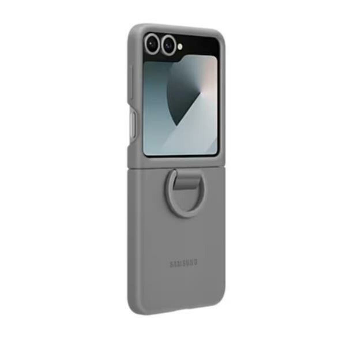 Graue Samsung Galaxy Z Flip6 Handyhülle aus Silikon