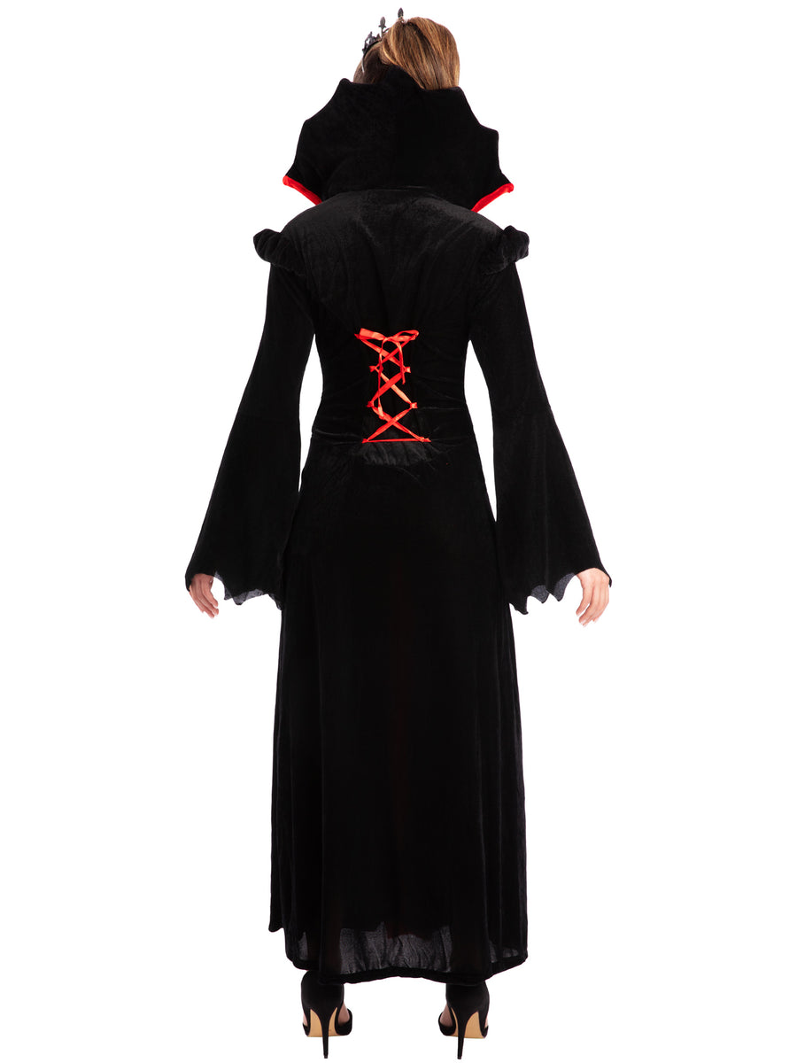 Rubies Queen of the Vampires Kostüm für Damen mit Kleid – Detailansicht