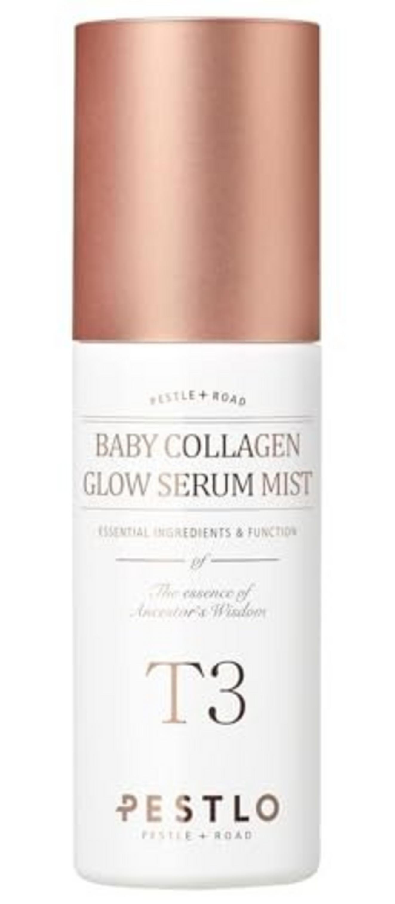 Pestelo, T3 Baby Collagen Glow Serum Mist, Hydratation, Vor und nach dem Make-up, Spray, Für das Gesicht, 50 ml