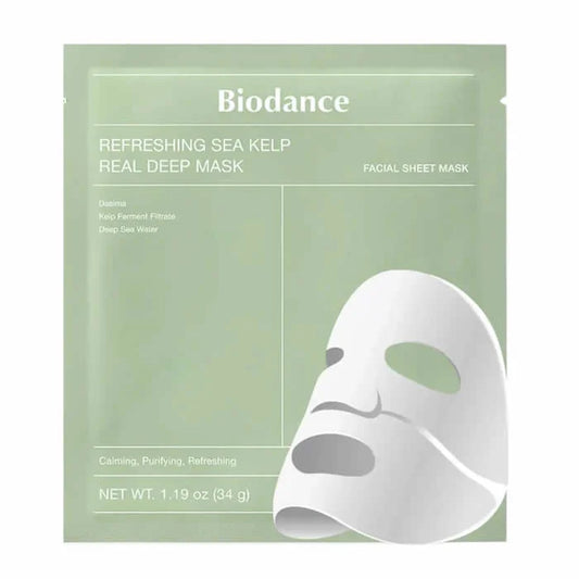 BIODANCE BIODANCE Sea Kelp Real Deep Mask 4er Pack erfrischende Algen-Gesichtsmaske Kosmetik