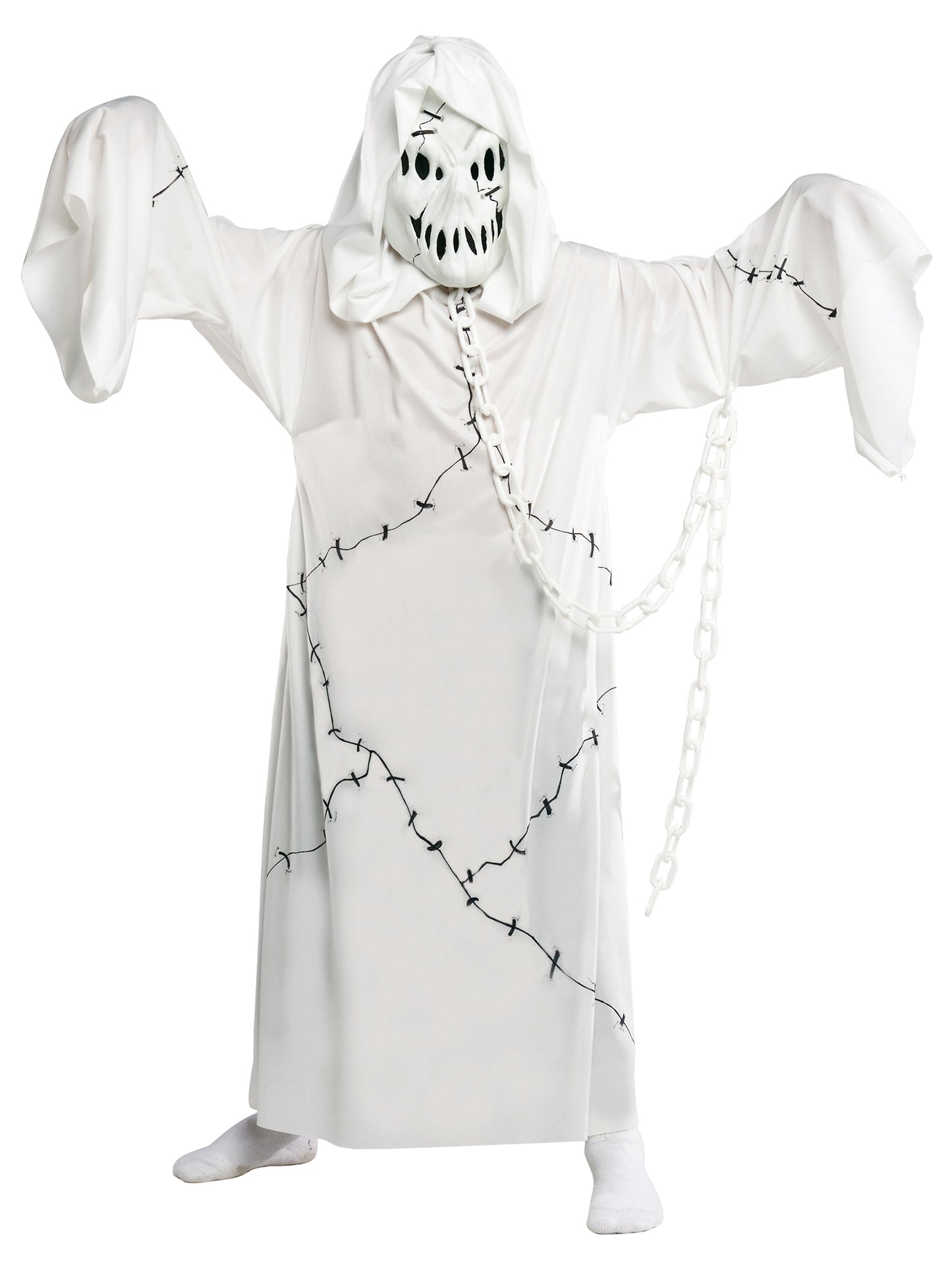 Rubies Cool Ghoul Kinderkostüm für Jungen mit Maske, Kapuzenrobe und Kette