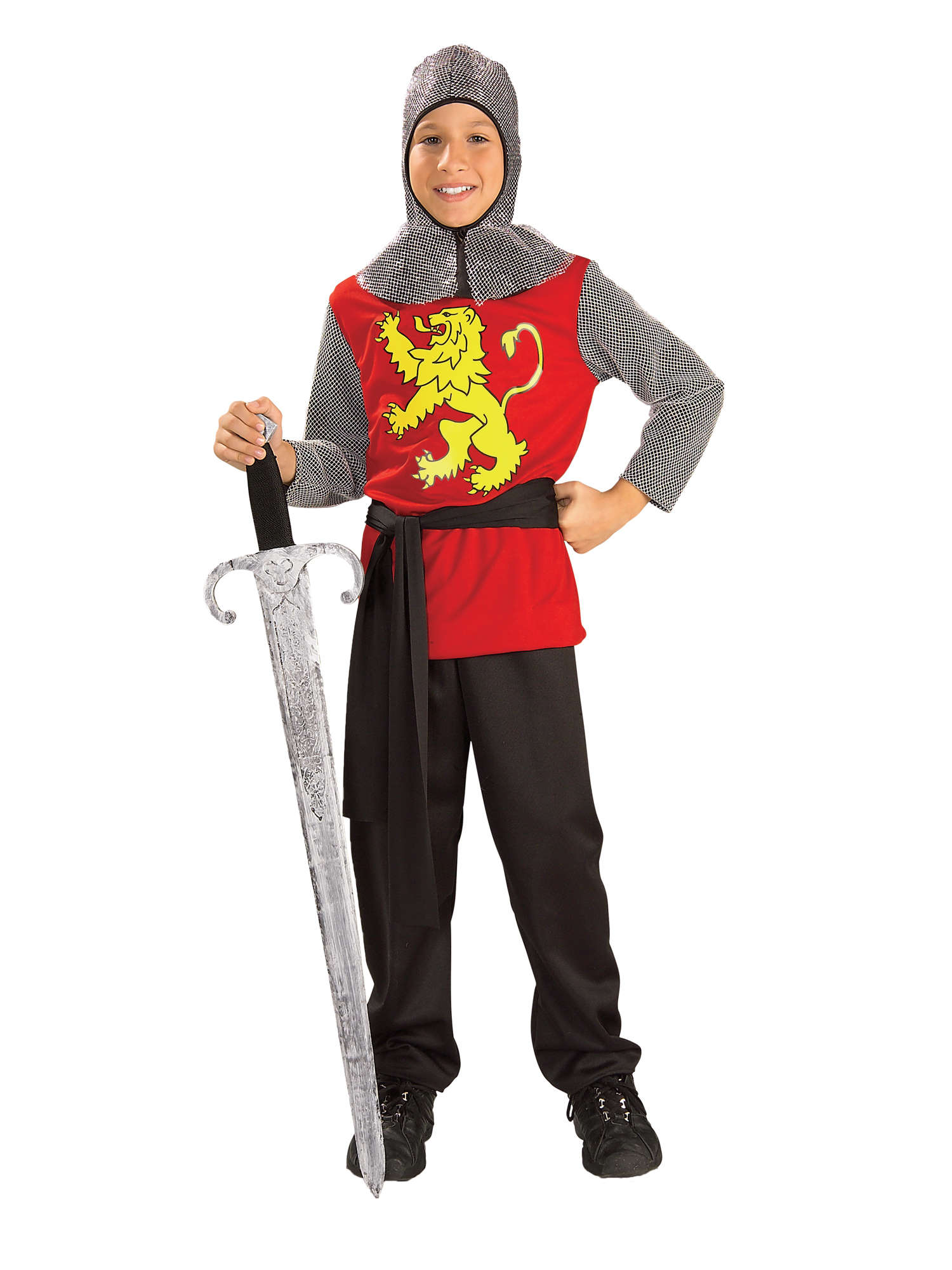 Rubies Medieval Lord Kinderkostüm für Jungen mit Tunika und Kapuze