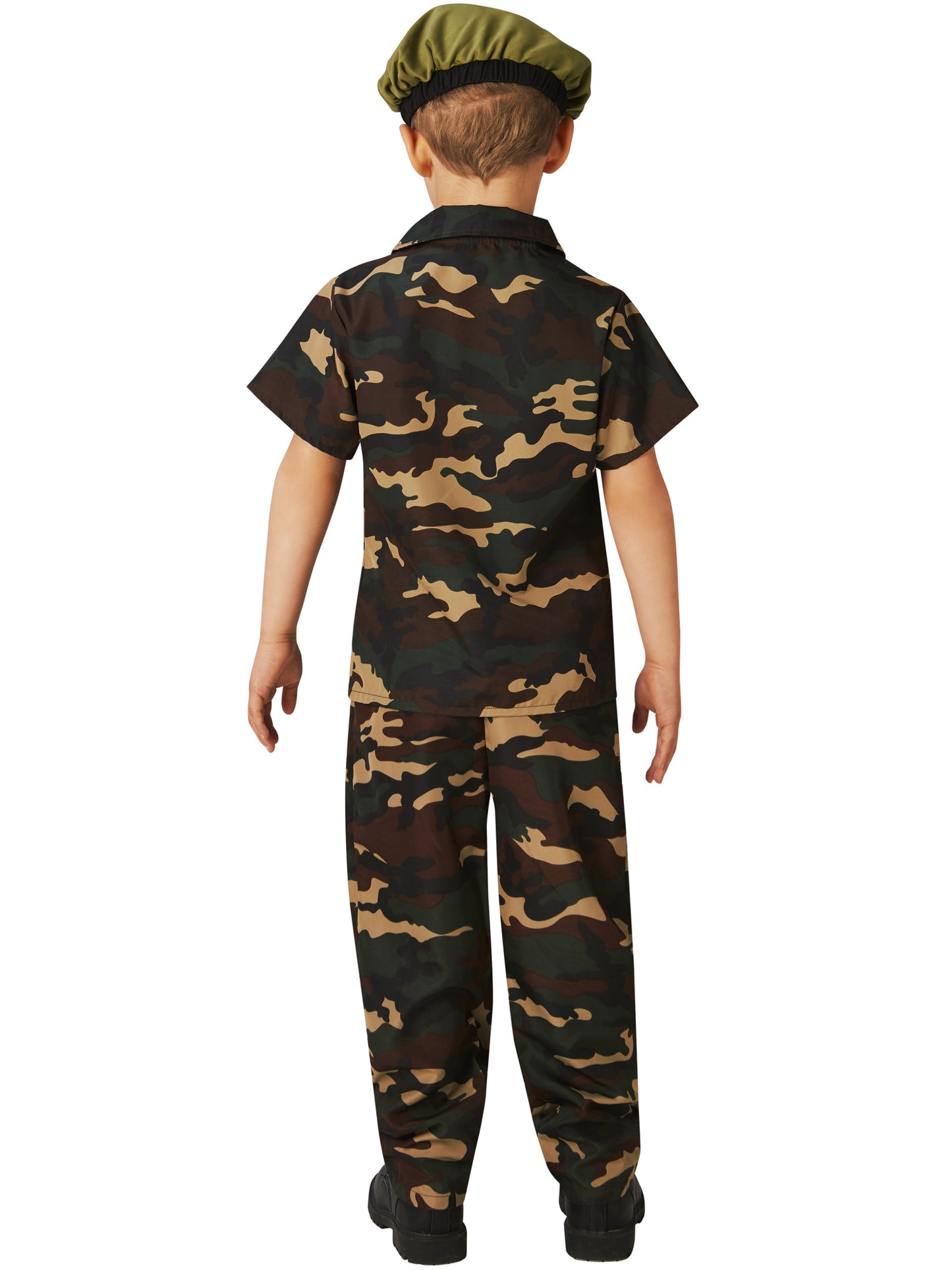 Rubies Soldier Kinderkostüm für Jungen mit Hemd, Hose und Béret – Detailansicht