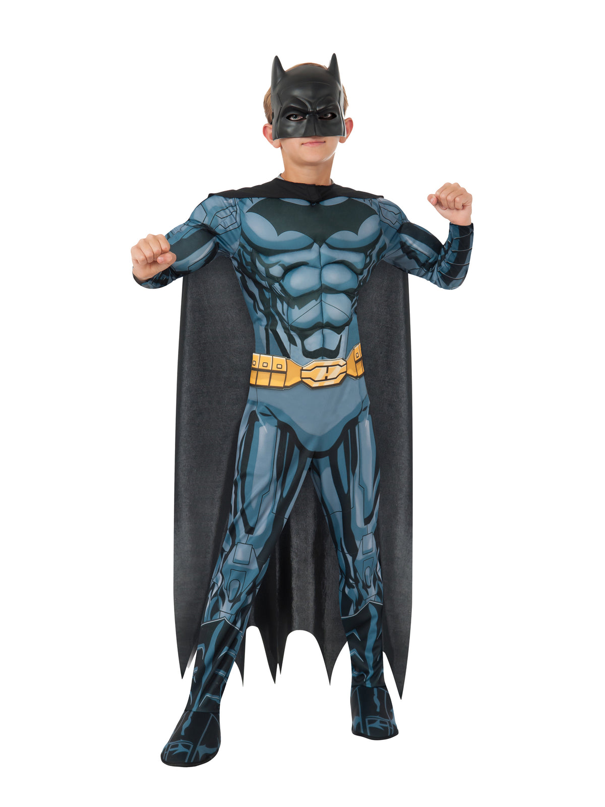 Rubies DLX. Batman Kostüm für Jungen mit Overall, Maske und Umhang – Detailansicht