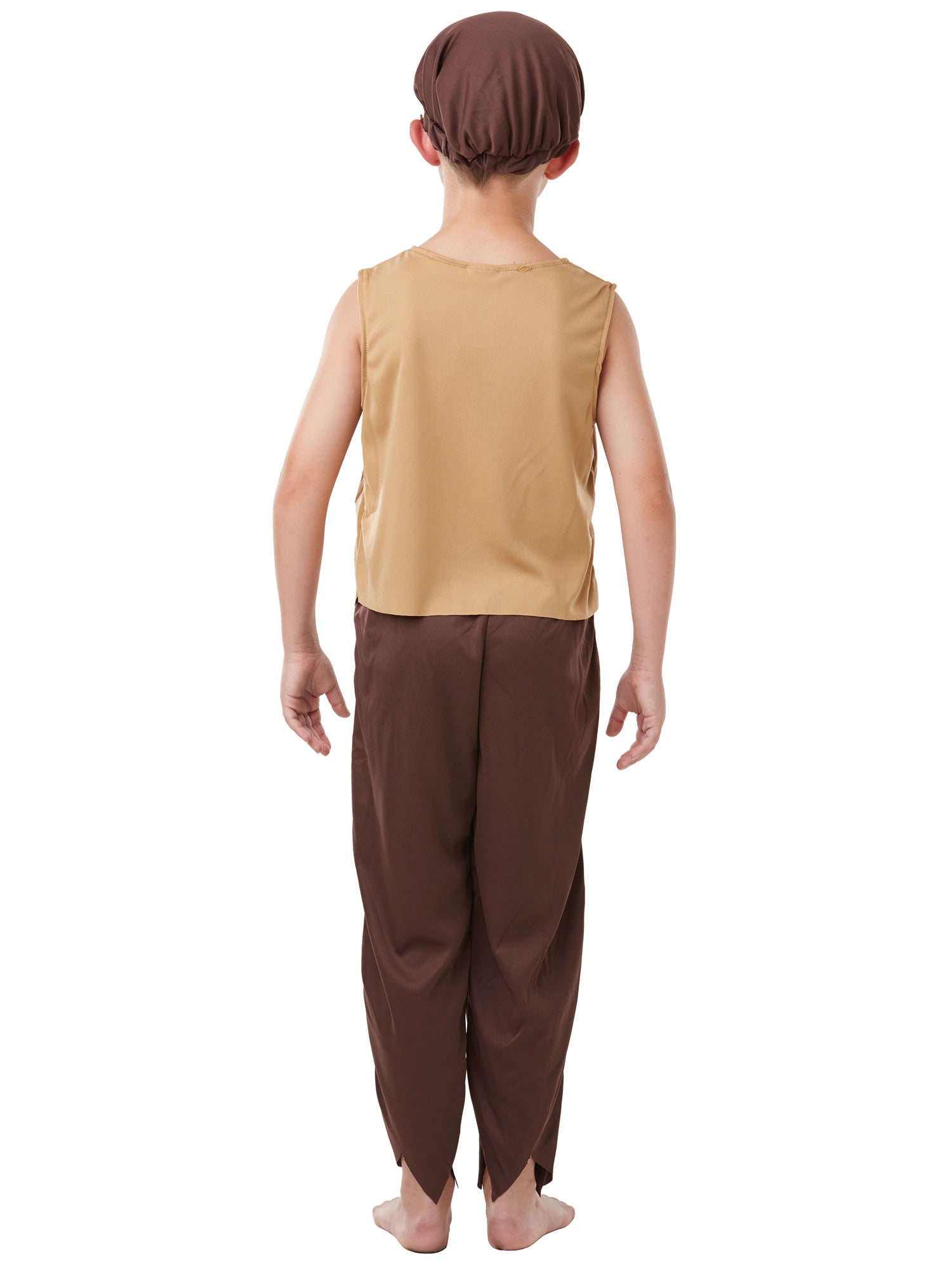Rubies Victorian Urchin Kinderkostüm für Mädchen mit Top, Hose und Hut – Seitenansicht