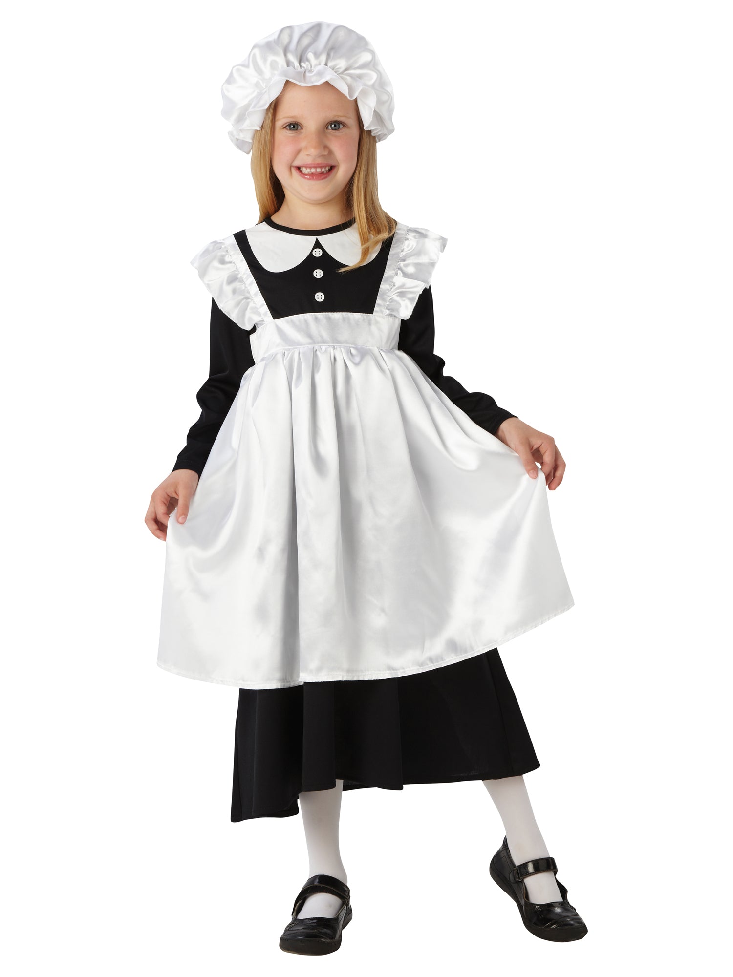 Rubies Victorian Maid Kinderkostüm für Mädchen mit Kleid, Schürze und Haube