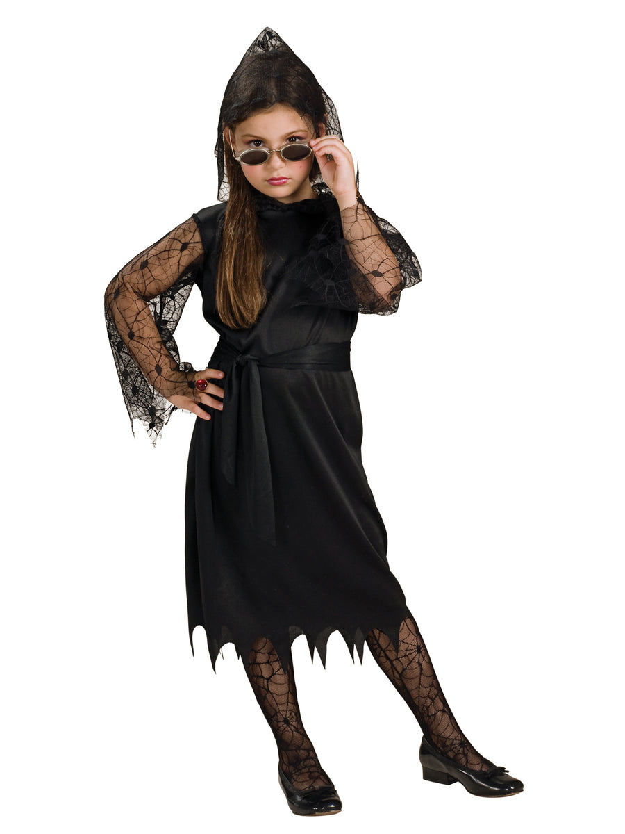 Rubies Gothic Lace Vampiress Kinderkostüm für Mädchen, Kleid in Grösse S
