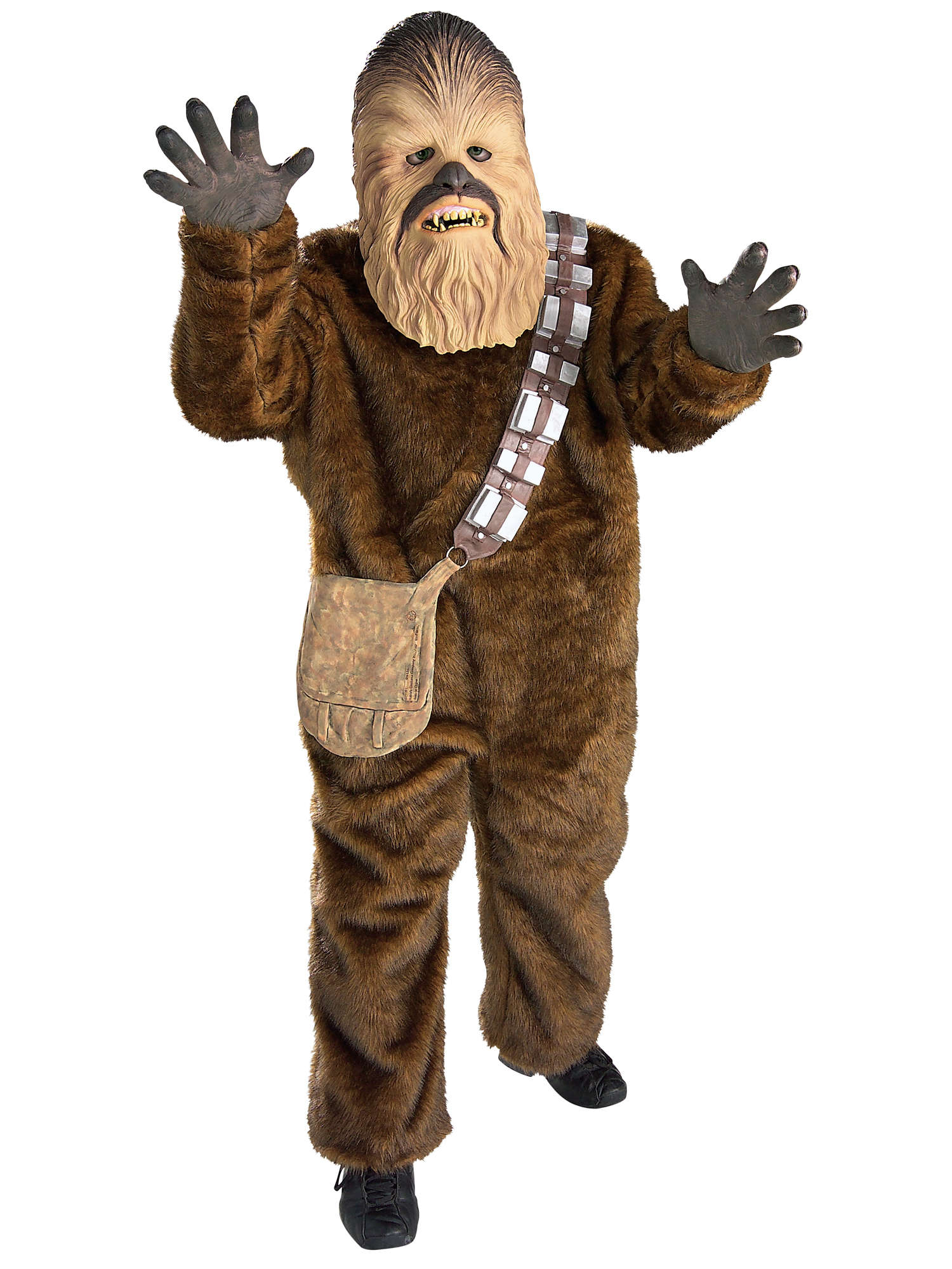 Rubies Chewbacca Deluxe Kinderkostüm für Jungen mit Fell-Overall und Latexmaske