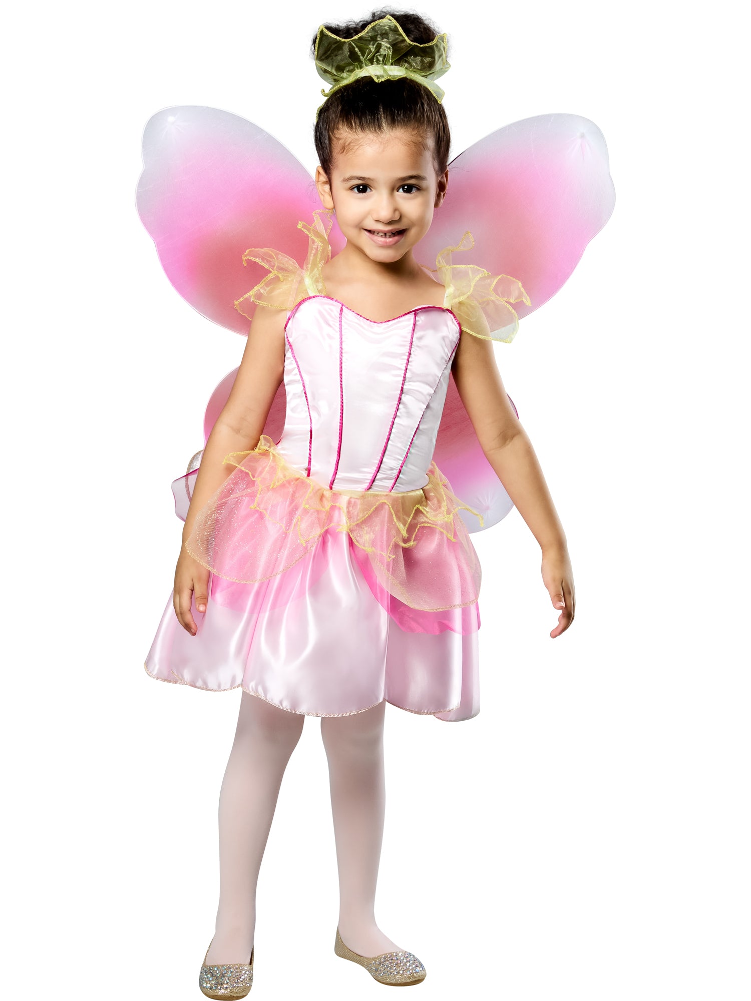 Rubies Springtime Fairy Kinderkostüm für Mädchen mit Kleid Flügeln und Kopfschmuck – Verpackung