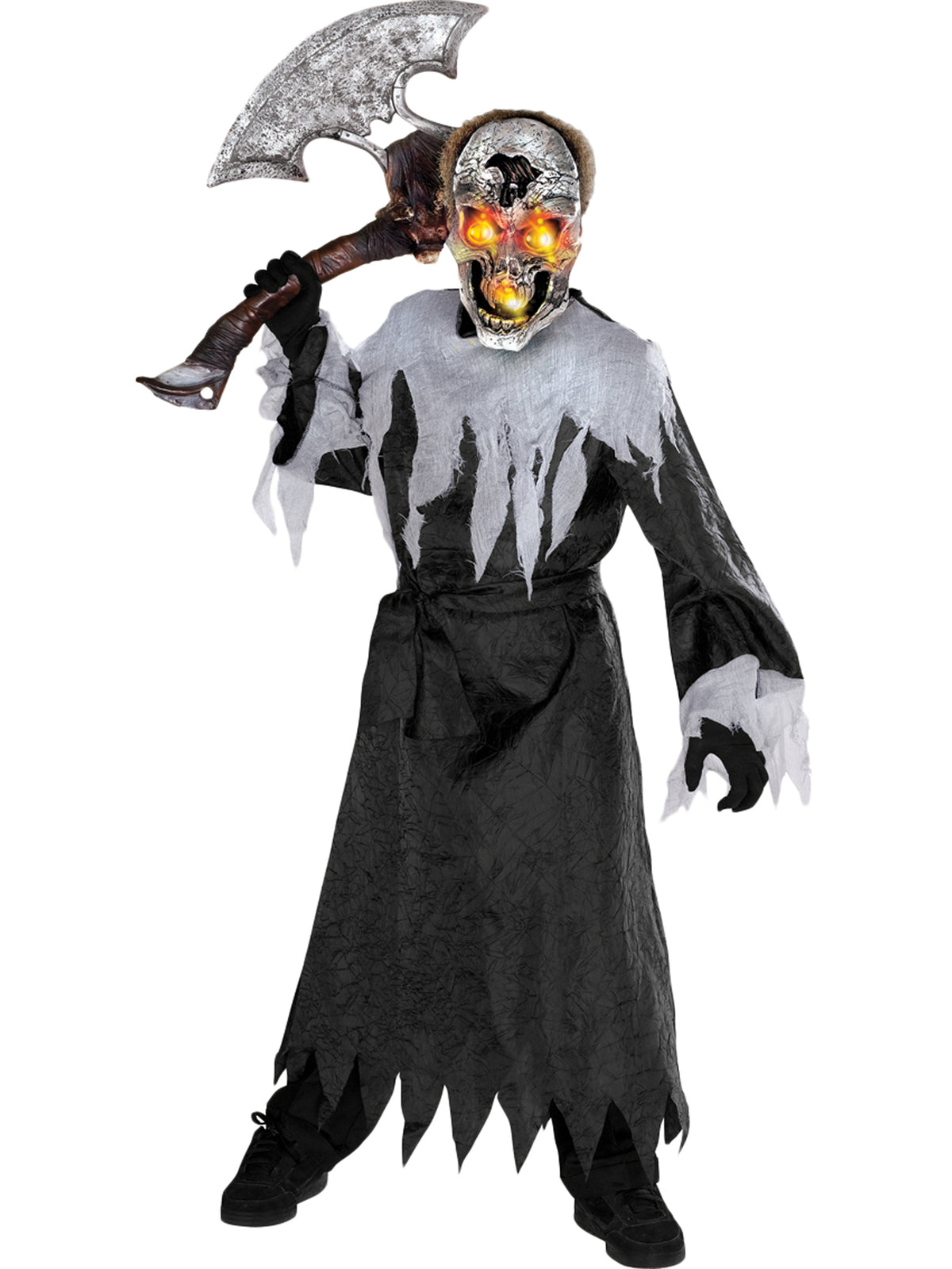 Rubies Skull Liteup Kinderkostüm mit Maske und blinkenden Lichteffekten
