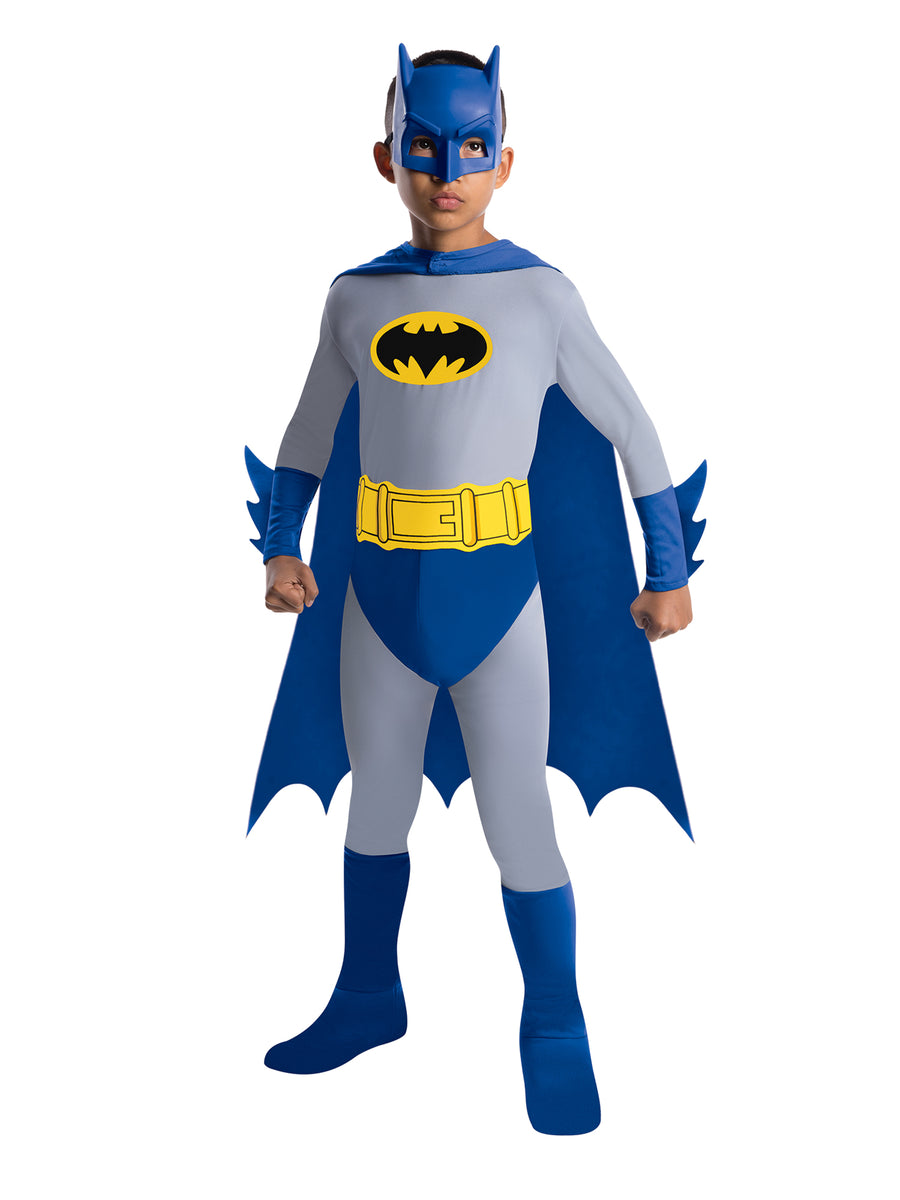 Rubies Batman Kostüm für Jungen mit Overall, Maske und Umhang – Produktansicht