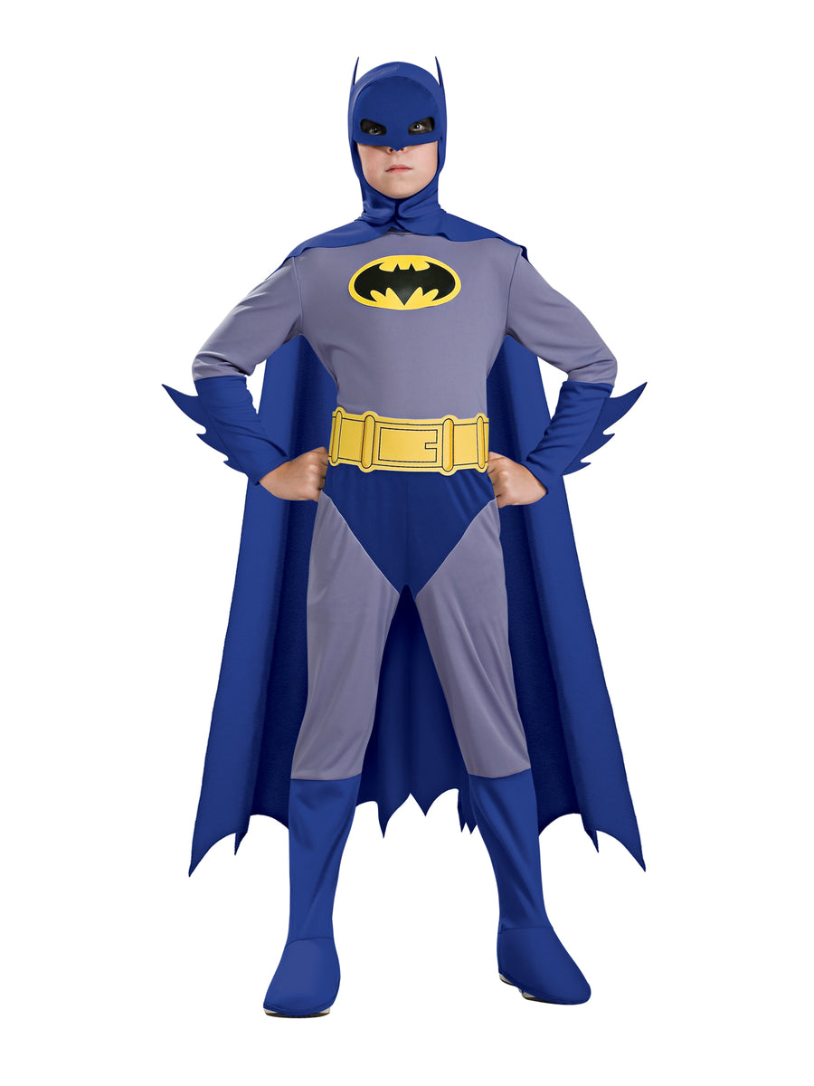 Rubies Batman Kostüm für Jungen mit Overall, Maske und Umhang – Detailansicht