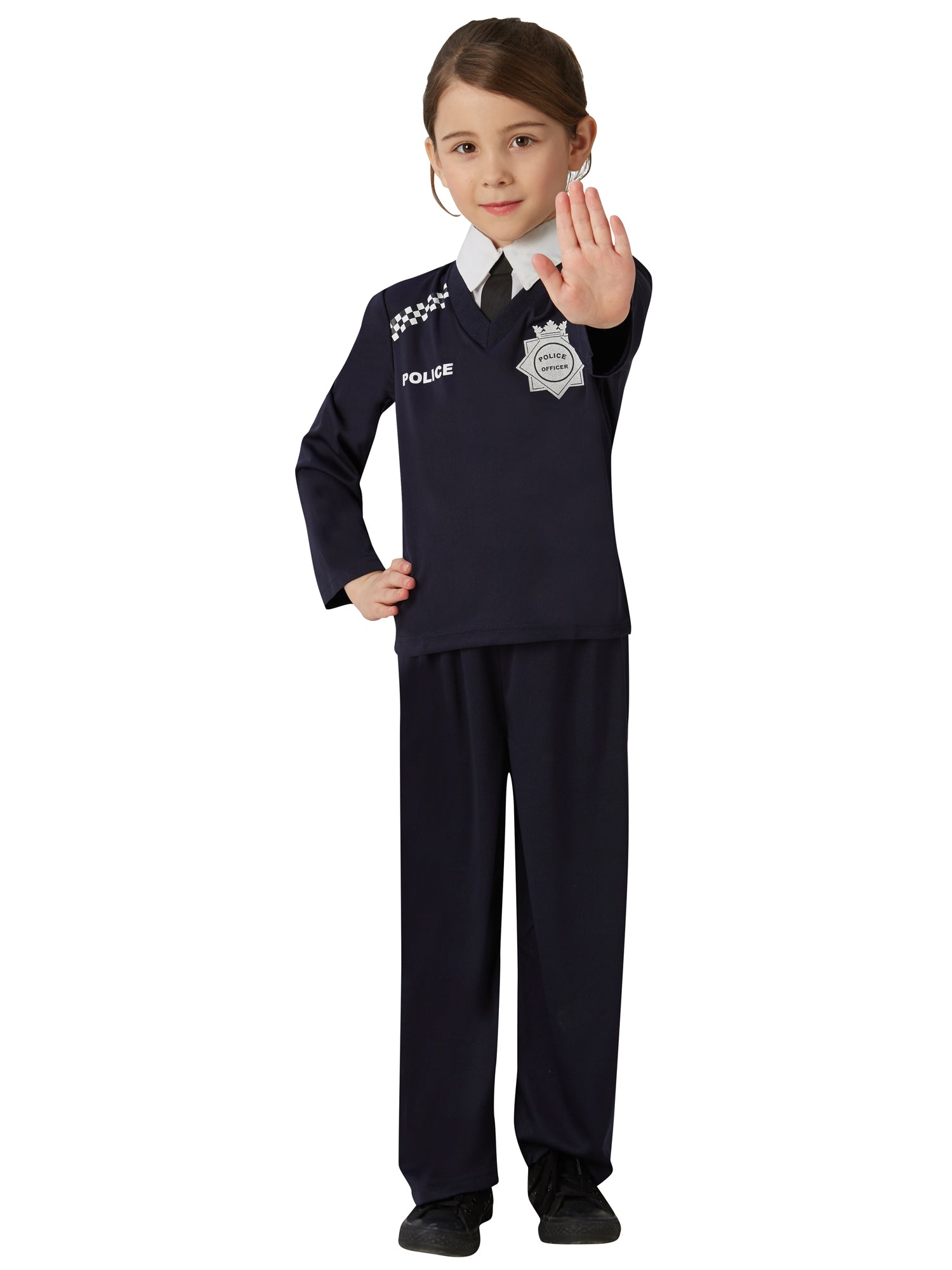 Rubies Police Officer R807 Kinderkostüm für Jungen mit Top und Hose – Produktansicht