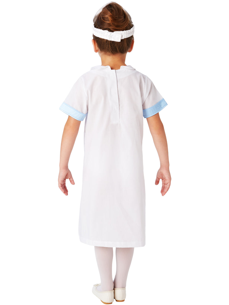 Rubies Nurse Kinderkostüm für Mädchen mit Kleid, Headpiece und Tasche – Detailansicht