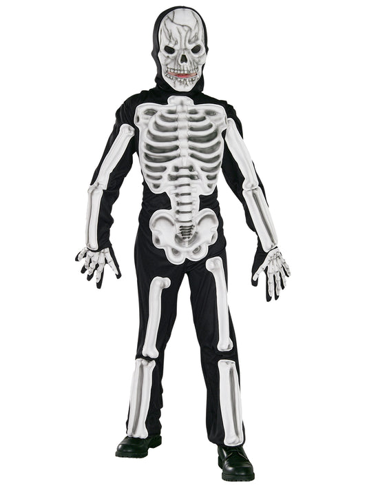 Rubies Muscle Chest Skeleton Kinderkostüm für Jungen mit Maske und Handschuhen