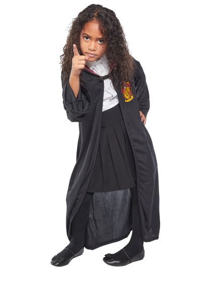 Gryffindor Robe Kinderkostüm Rubies Kapuzenrobe Grösse M – Seitenansicht