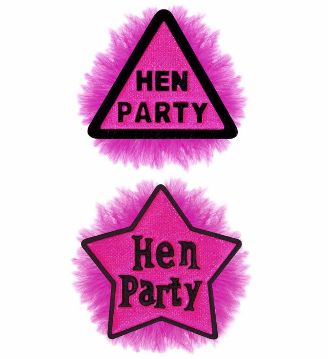 Brosche Junggesellen Party in zwei verschiedenen Modellen als Partyaccessoire