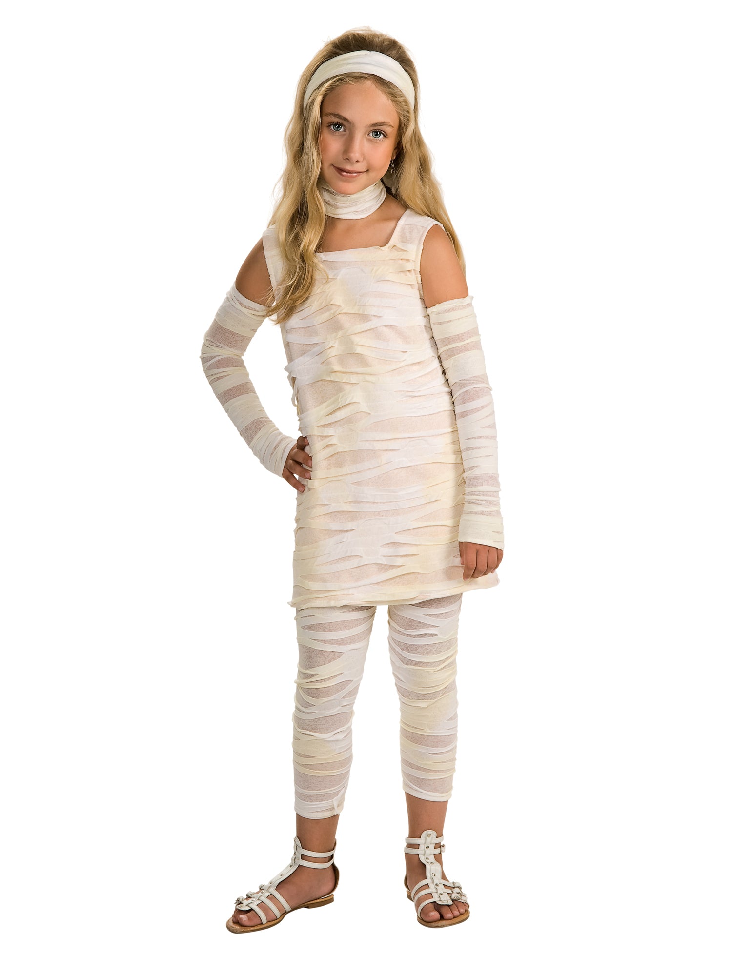 Rubies Mummy-Ista Kinderkostüm für Mädchen mit Kleid und Accessoires – Produktansicht