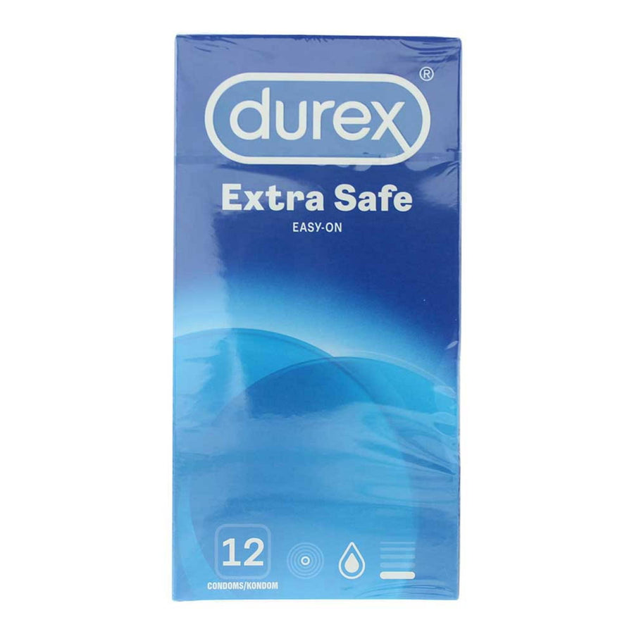 Setzen, Durex, Extra Safe, Männliche Kondome, Regular Fit, Latex, 12 stk