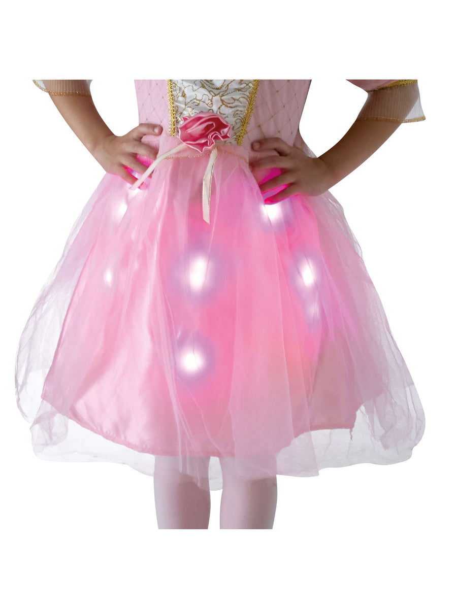 Rubies Twinkler Rose Princess Kinderkostüm mit LED-beleuchtetem Rock – Detailansicht