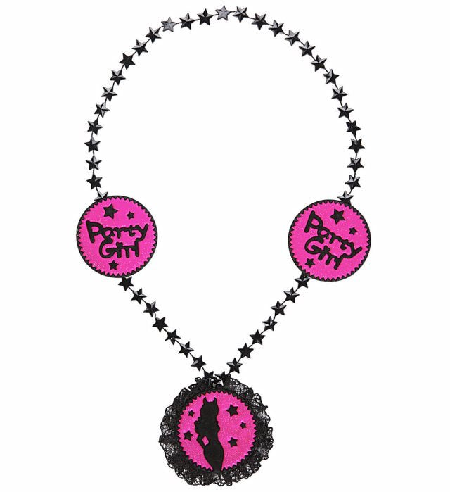 Kette Party Girl als Accessoire für Fasnacht und Mottoparty