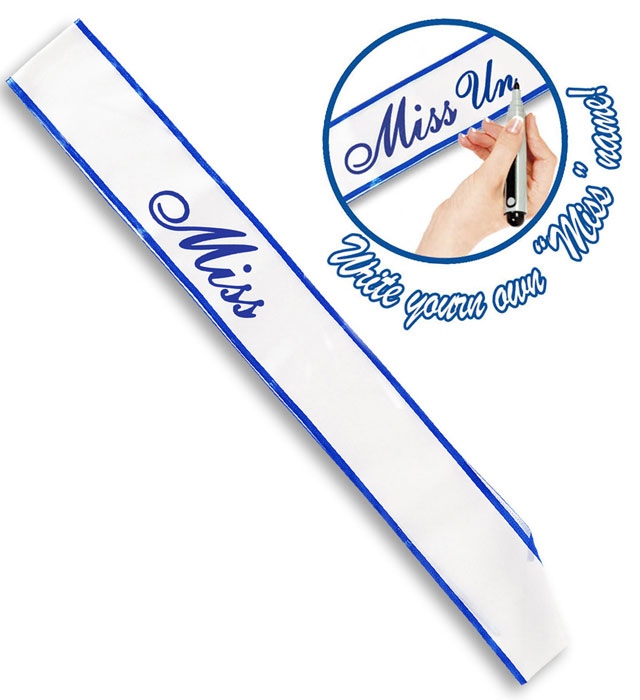 Elegante Satin-Schärpe als Accessoire für Fasnacht und Mottoparty