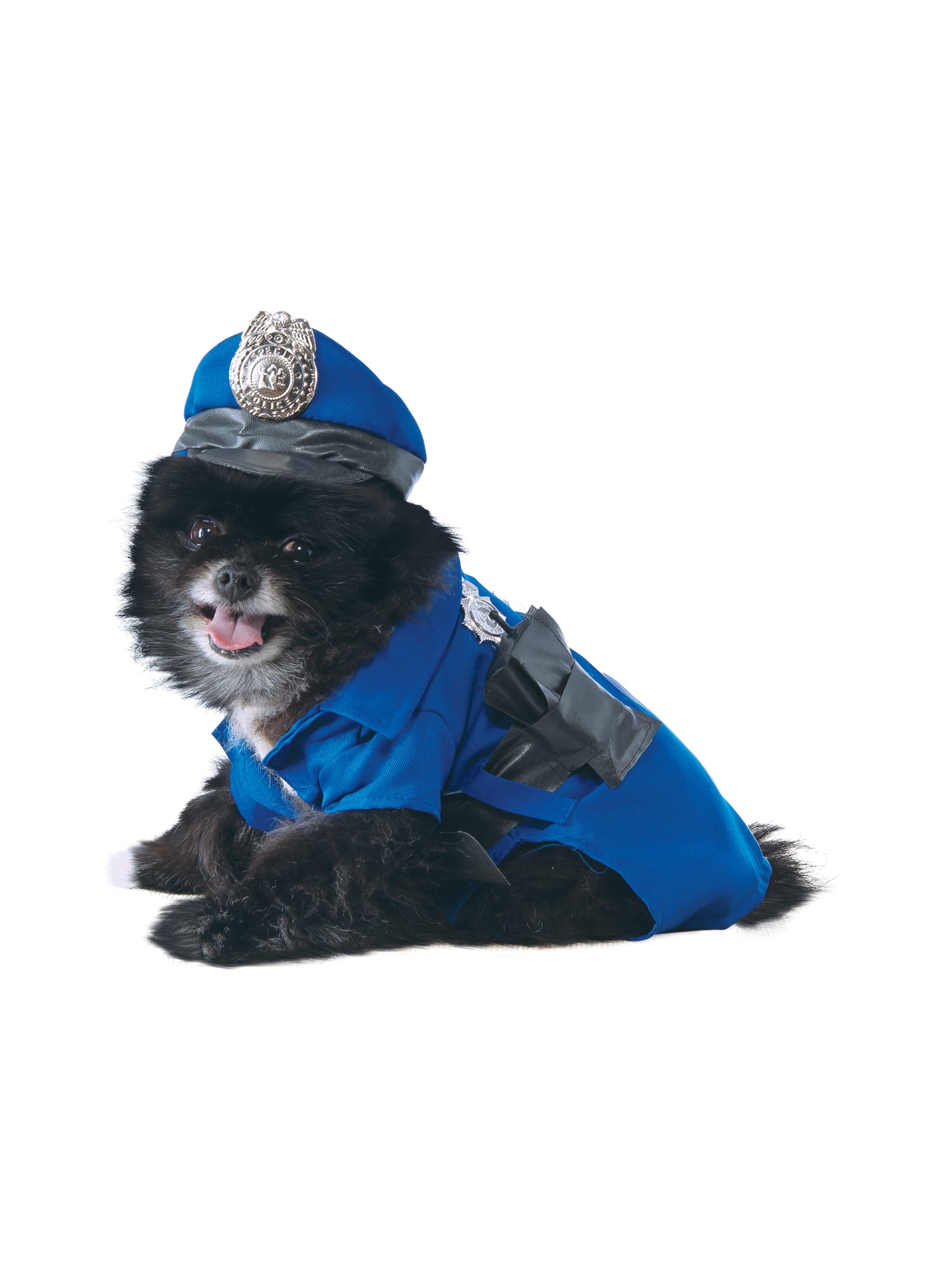Rubies Police-Kostüm für Haustiere mit Hemd, Hut, Gürtel, Radio und Handschellen