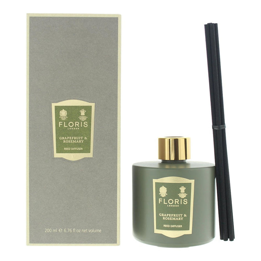 Floris Of London Floris Of London, Grapefruit & Rosemary, Schilfdiffusor, Aroma-Rattanstäbchen-Diffusor, 200 ml Regular