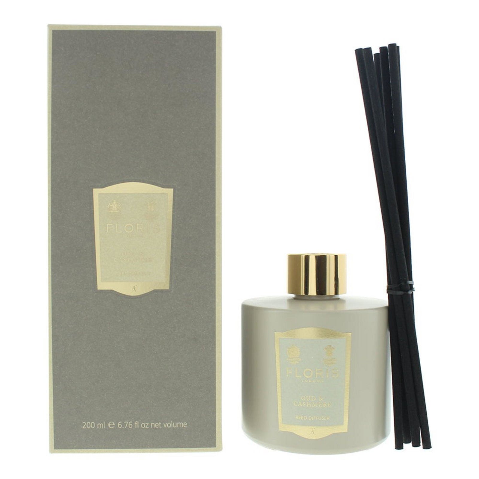 Floris Of London Floris Of London, Oud And Cashmere, Schilfdiffusor, Aroma-Rattanstäbchen-Diffusor, 200 ml Regular